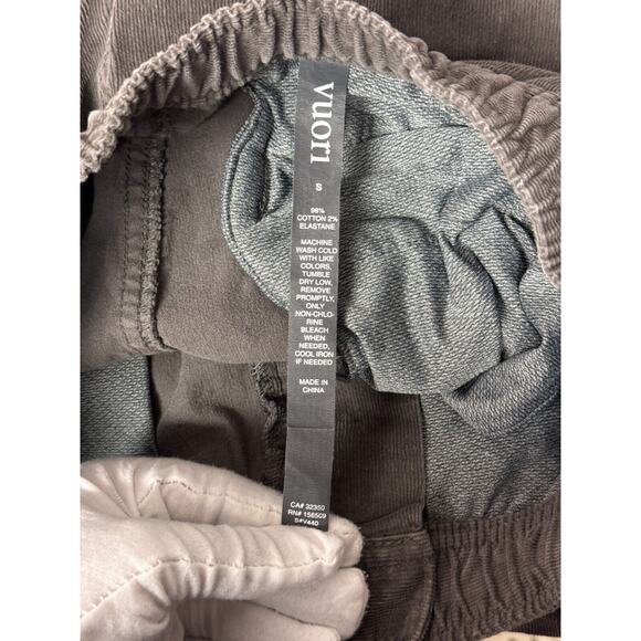Vuori Pants Small x 29 Mens Optimist Gray Stretch Corduroy Slim Leg - Picture 6 of 6